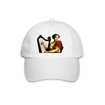 Kunst, Malerei, Musik - Baseballkappe - Weiß/Weiß - Vorne