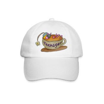 Tee - Nager - Baseballkappe - Weiß/Weiß - Vorne