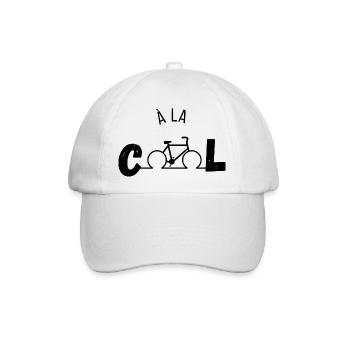 Cool - Fahrrad-Geschenkidee - Baseballkappe - Weiß/Weiß - Vorne
