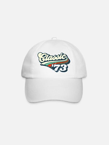 Classic `73 - Baseballkappe - Weiß/Weiß