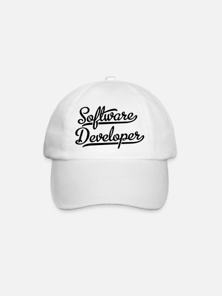 Software Developer - Baseballkappe - Weiß/Weiß