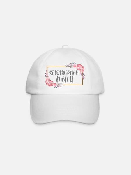Schweiz Solothurn Mädchen Heimat Geschenk - Baseballkappe - Weiß/Weiß