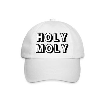 Holy Moly - Baseballkappe - Weiß/Weiß - Vorne