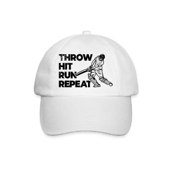 Kricket Techniken - Baseballkappe - Weiß/Weiß - Vorne