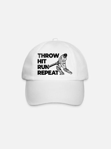 Kricket Techniken - Baseballkappe - Weiß/Weiß