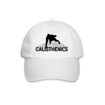 Calisthenics – Street Workout Design - Baseballkappe - Weiß/Weiß - Vorne