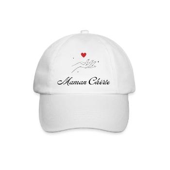 Geliebte Mama - Baseballkappe - Weiß/Weiß - Vorne