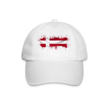 Dänemark Europa Dänische Flagge Nationalsymbole norden - Baseballkappe - Weiß/Weiß - Vorne