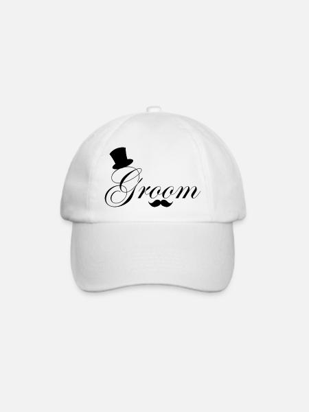 Bräutigam in spe - Baseballkappe - Weiß/Weiß
