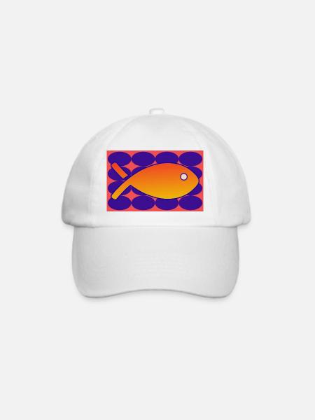 FISCH - Baseballkappe - Weiß/Weiß