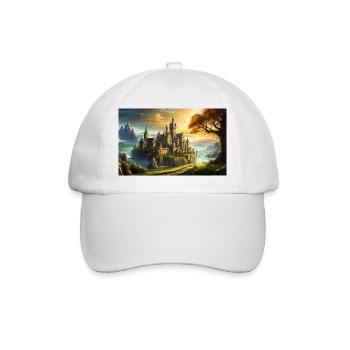 wunderschöne mythische Orte – Avalon - Baseballkappe - Weiß/Weiß - Vorne