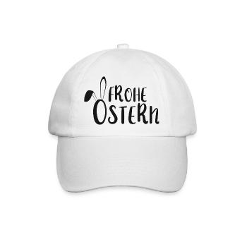 Ostern - Bo-Grafik - Baseballkappe - Weiß/Weiß - Vorne