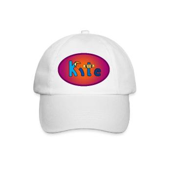 Kite Schriftzug Oval - Baseballkappe - Weiß/Weiß - Vorne