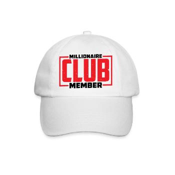 Millionaire Club Member 36 - Baseballkappe - Weiß/Weiß - Vorne
