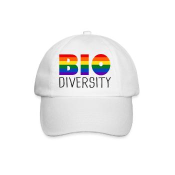 LGBT Biodiversität Gay Pride Liebe ist Liebe LGBTQ - Baseballkappe - Weiß/Weiß - Vorne