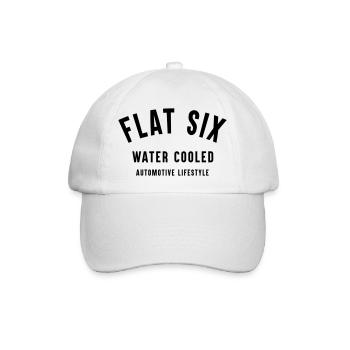 flatsix watercooled - Baseballkappe - Weiß/Weiß - Vorne