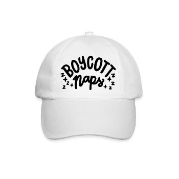 Nickerchen Boykottieren - Baseballkappe - Weiß/Weiß - Vorne