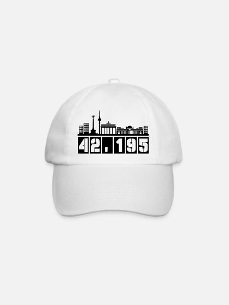 berlin skyline marathon - Baseballkappe - Weiß/Weiß