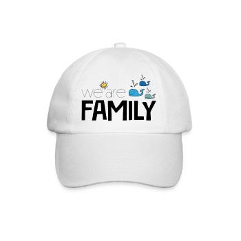 We are Family - Baseballkappe - Weiß/Weiß - Vorne