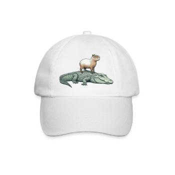 Capy & Croc Dreamteam - Baseballkappe - Weiß/Weiß - Vorne