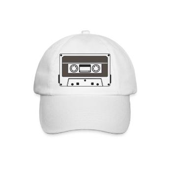 Kassette - Baseballkappe - Weiß/Weiß - Vorne