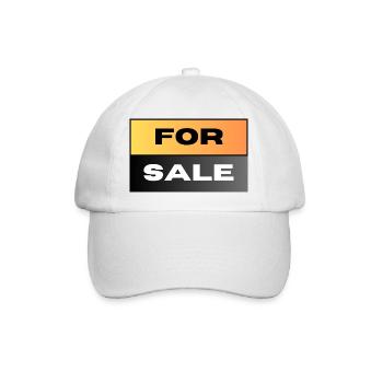 FOR SALE - Baseballkappe - Weiß/Weiß - Vorne