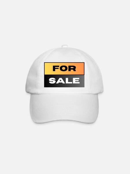 FOR SALE - Baseballkappe - Weiß/Weiß