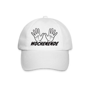Wochenende - Baseballkappe - Weiß/Weiß - Vorne