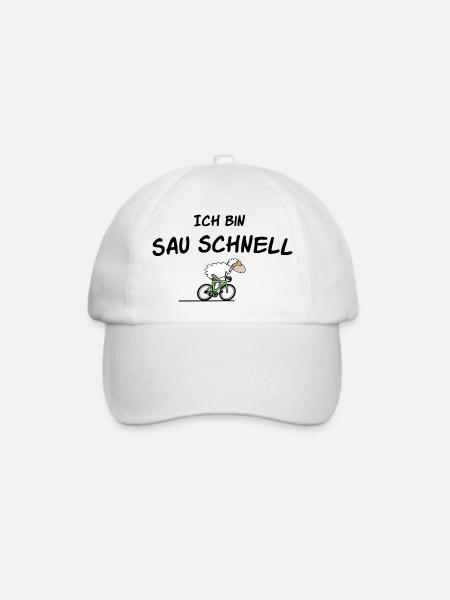 Radsport Schaf - Baseballkappe - Weiß/Weiß