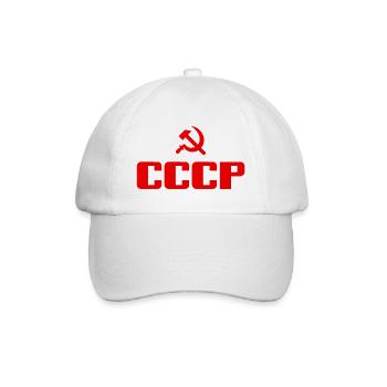 Soviet - Hammer und Sichel Sowjetunion - Kommunist - Baseballkappe - Weiß/Weiß - Vorne