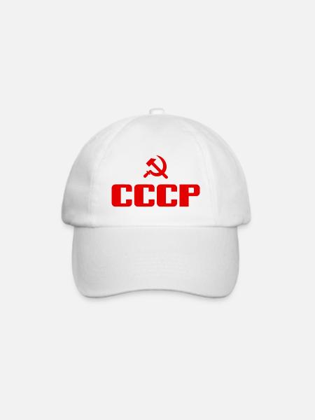 Soviet - Hammer und Sichel Sowjetunion - Kommunist - Baseballkappe - Weiß/Weiß