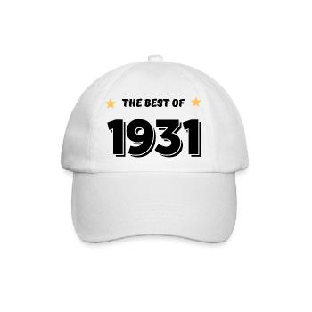 Das Beste von 1931 - Baseballkappe - Weiß/Weiß - Vorne