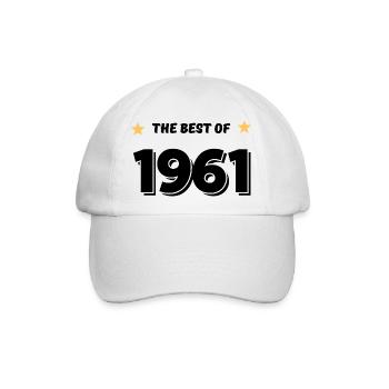 Das Beste von 1961 - Baseballkappe - Weiß/Weiß - Vorne