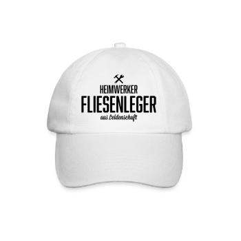 Heimwerker Fliesenleger - Baseballkappe - Weiß/Weiß - Vorne