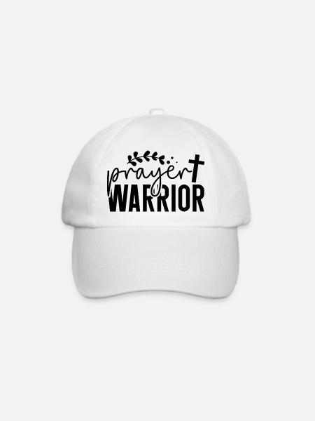 prayer warrior - Baseballkappe - Weiß/Weiß