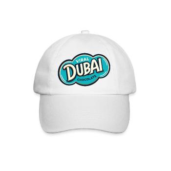 Virale Dubai-Schokolade - Baseballkappe - Weiß/Weiß - Vorne