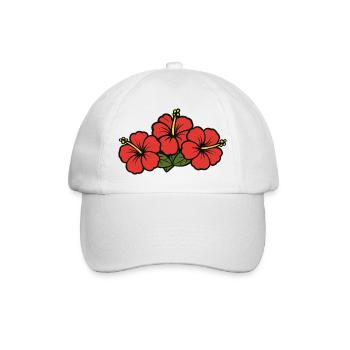 hibiskus flowers - Baseballkappe - Weiß/Weiß - Vorne