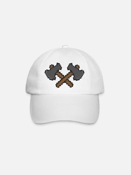 axt pixel 2 - Baseballkappe - Weiß/Weiß