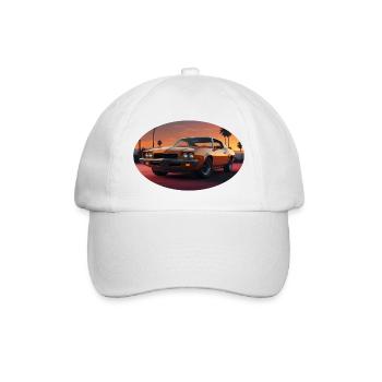 Muscle-Car - Baseballkappe - Weiß/Weiß - Vorne