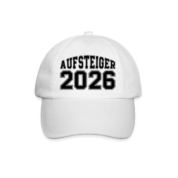 aufsteiger 2026 - Baseballkappe - Weiß/Weiß - Vorne