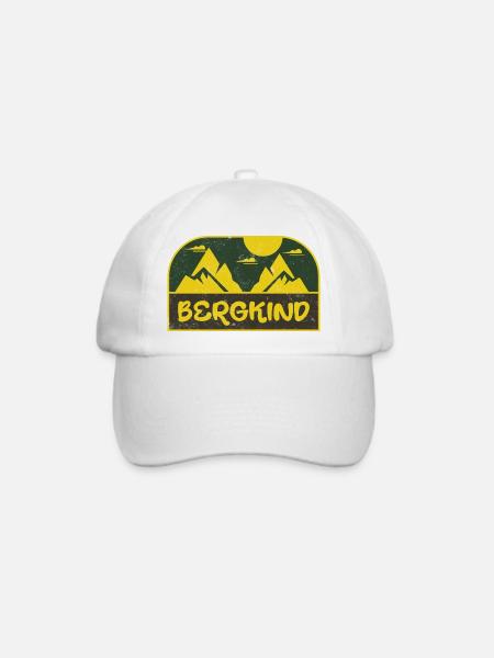 Bergkind  - Baseballkappe - Weiß/Weiß