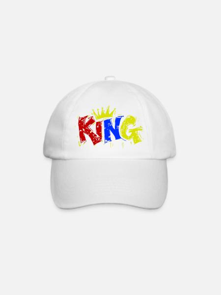 König Bunt - Baseballkappe - Weiß/Weiß