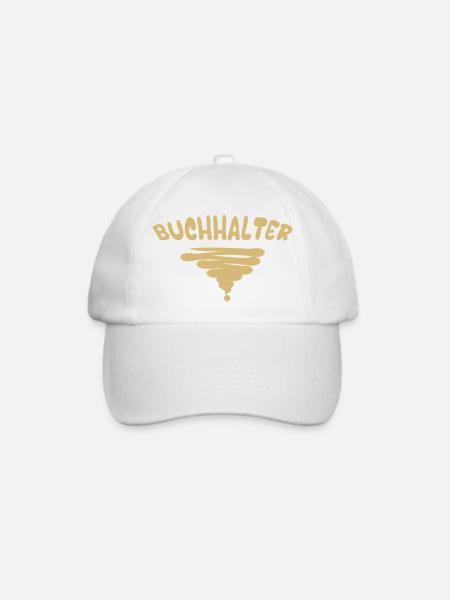 Geschenk für Buchhalter - Baseballkappe - Weiß/Weiß