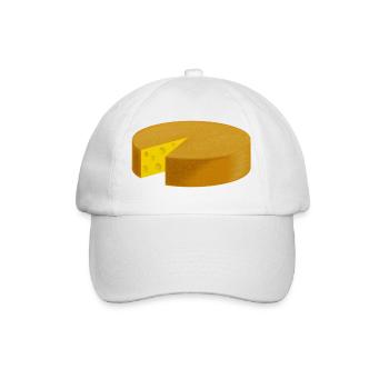 Käse angeschnitten - Baseballkappe - Weiß/Weiß - Vorne