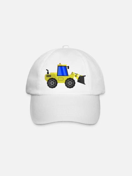 Bagger - Baseballkappe - Weiß/Weiß