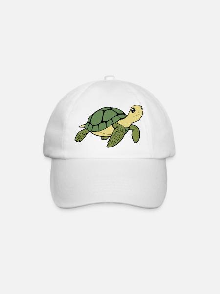 Schildkröten Schildkröten - Baseballkappe - Weiß/Weiß