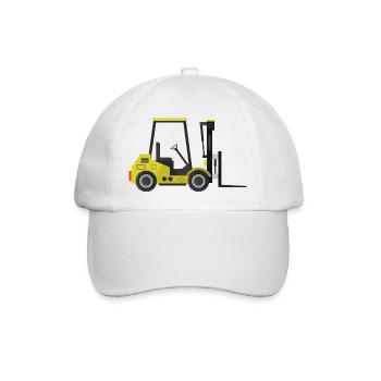Gabelstapler - Baseballkappe - Weiß/Weiß - Vorne