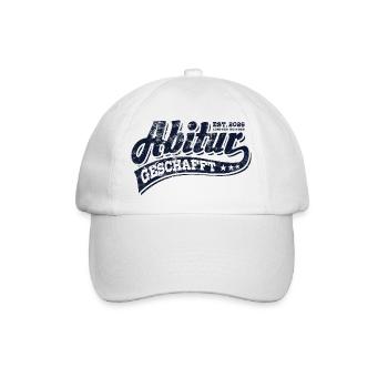 Abi Est 2026 - Abitur - Geschenk - Baseballkappe - Weiß/Weiß - Vorne