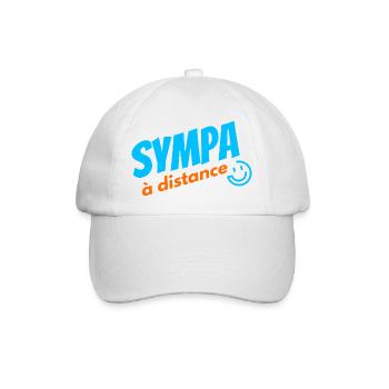 Aus der Ferne cool - Baseballkappe - Weiß/Weiß - Vorne
