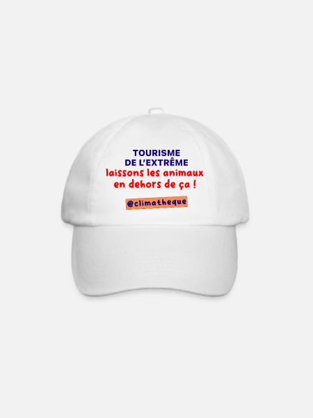 Tourisme_de_lextreme_laissons_les_animaux_en_dehor - Baseballkappe - Weiß/Weiß